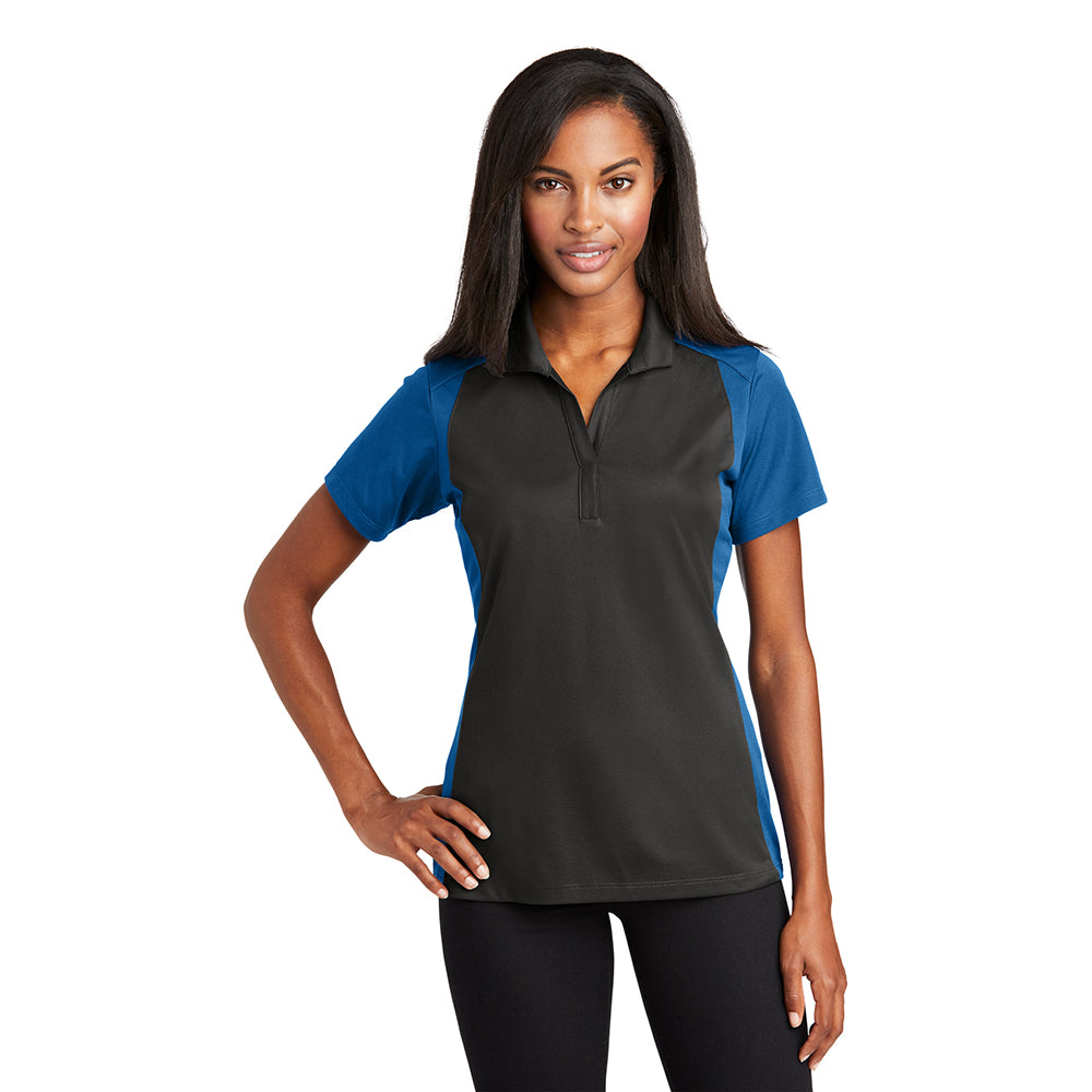 Sport-Tek Women's Colorblock Micropique Sport-Wick Embroidered Polo