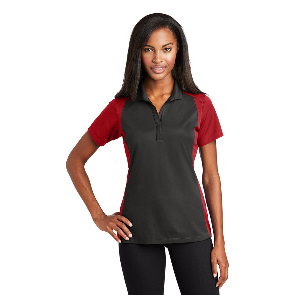 Sport-Tek Women's Colorblock Micropique Sport-Wick Embroidered Polo