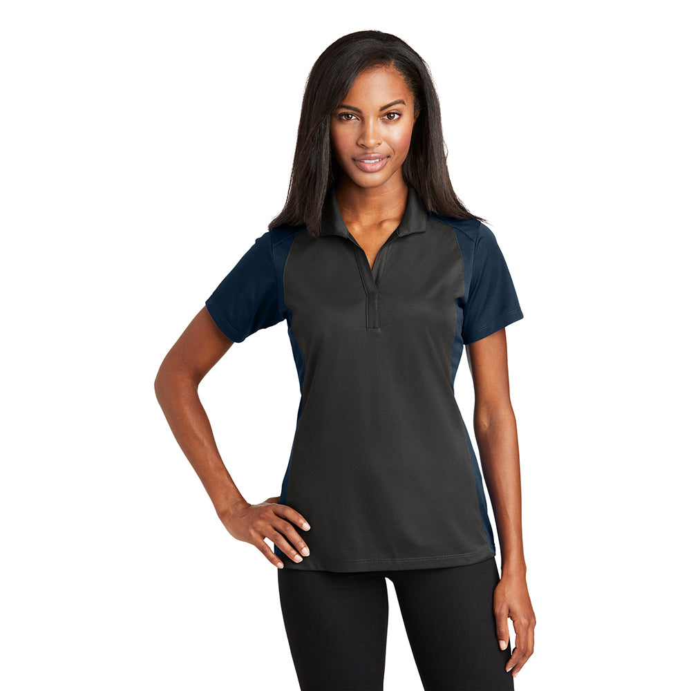 Sport-Tek Women's Colorblock Micropique Sport-Wick Embroidered Polo