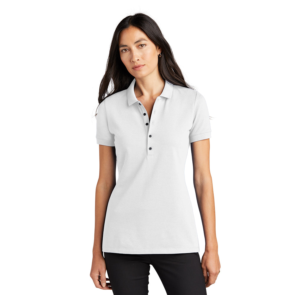 MERCER+METTLE Women’s Stretch Heavyweight Pique Embroidered Polo