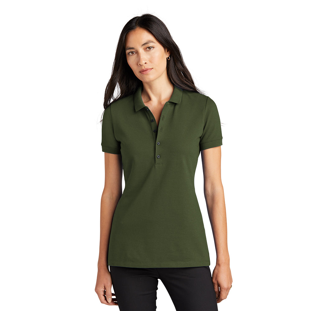 MERCER+METTLE Women’s Stretch Heavyweight Pique Embroidered Polo