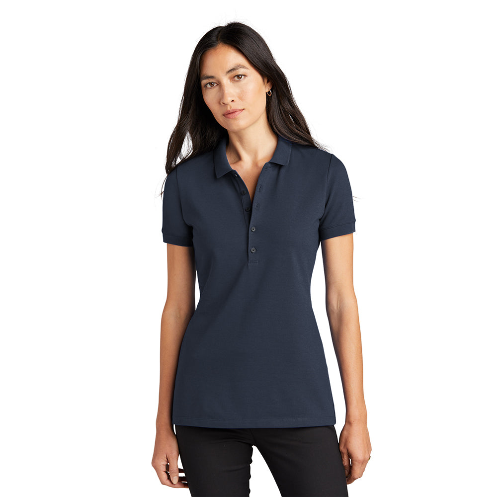 MERCER+METTLE Women’s Stretch Heavyweight Pique Embroidered Polo