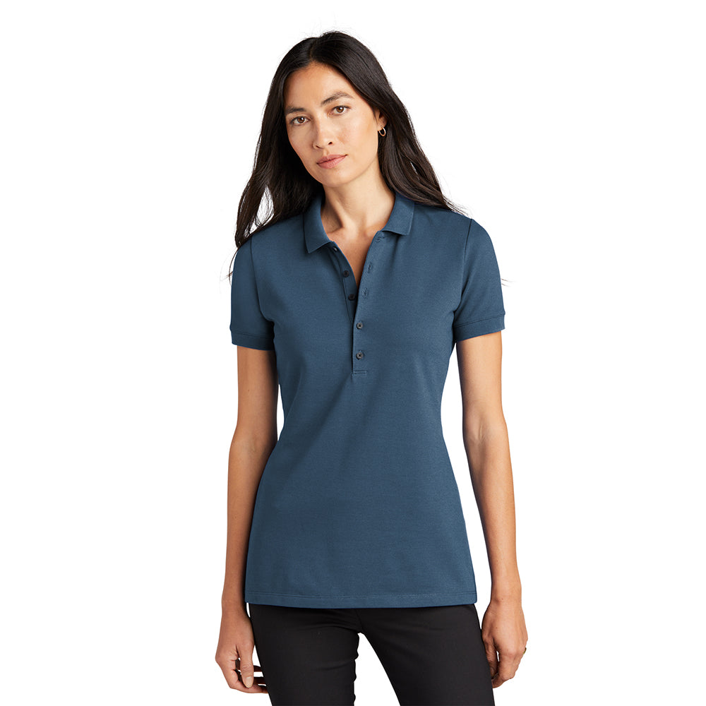 MERCER+METTLE Women’s Stretch Heavyweight Pique Embroidered Polo