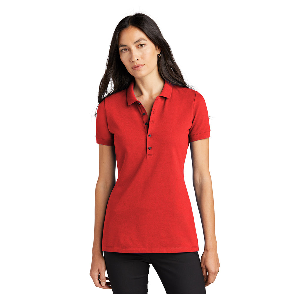 MERCER+METTLE Women’s Stretch Heavyweight Pique Embroidered Polo