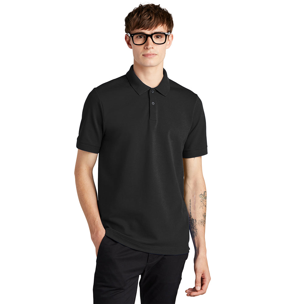MERCER+METTLE Stretch Heavyweight Pique Embroidered Polo