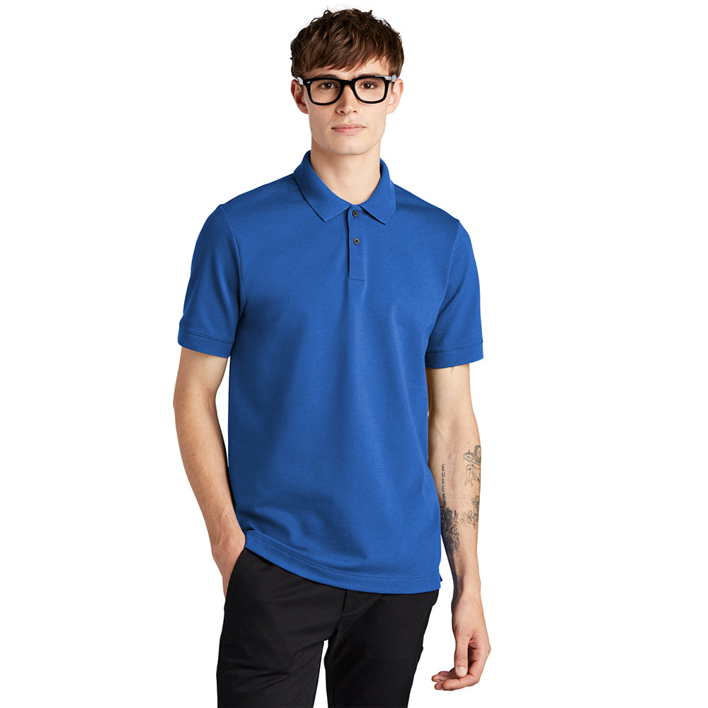MERCER+METTLE Stretch Heavyweight Pique Embroidered Polo