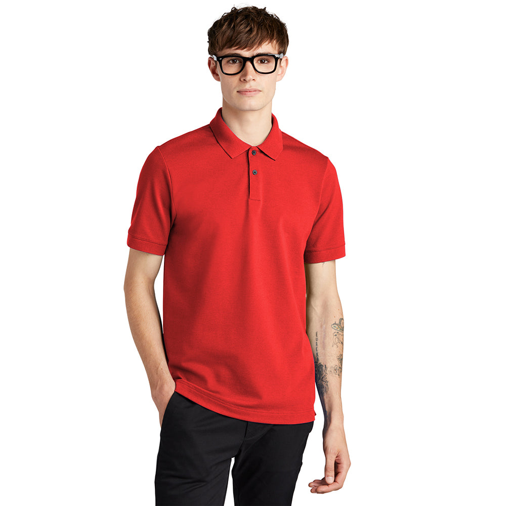 MERCER+METTLE Stretch Heavyweight Pique Embroidered Polo