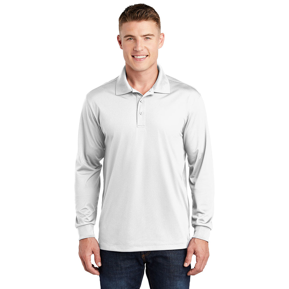 Sport-Tek Long Sleeve Micropique Sport-Wick Embroidered Polo