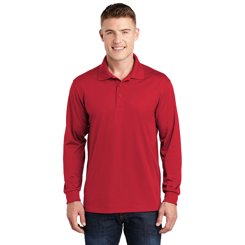 Sport-Tek Long Sleeve Micropique Sport-Wick Embroidered Polo