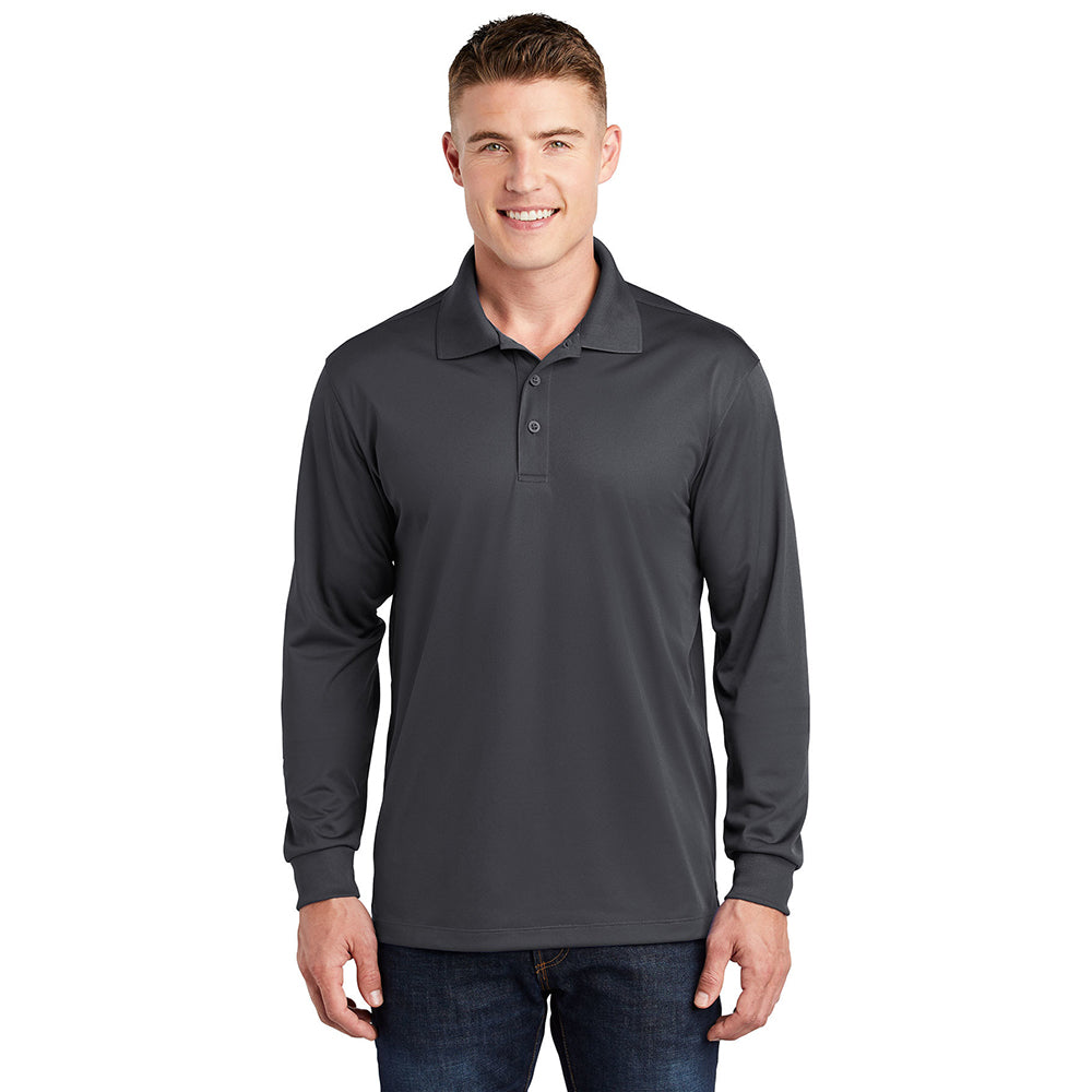 Sport-Tek Long Sleeve Micropique Sport-Wick Embroidered Polo