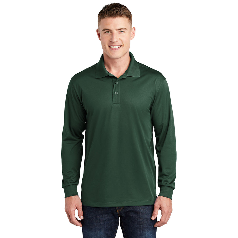 Sport-Tek Long Sleeve Micropique Sport-Wick Embroidered Polo
