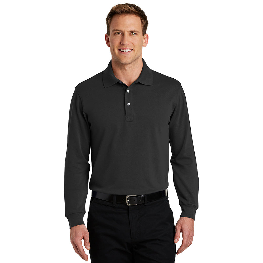 Port Authority Rapid Dry Long Sleeve Embroidered Polo