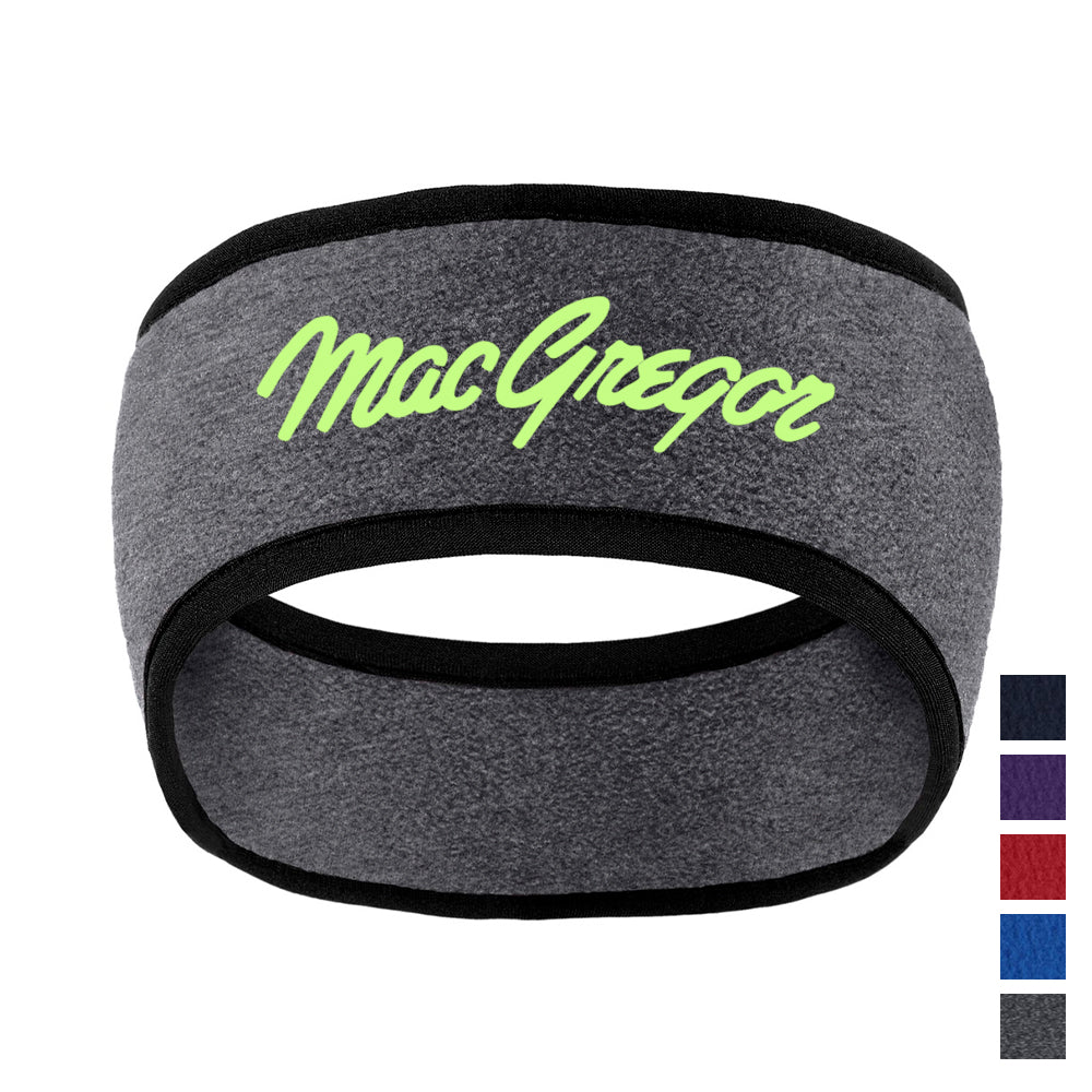 Port Authority Two-Color Fleece Embroidered Headband – Royal Blue (PMS 7687C)