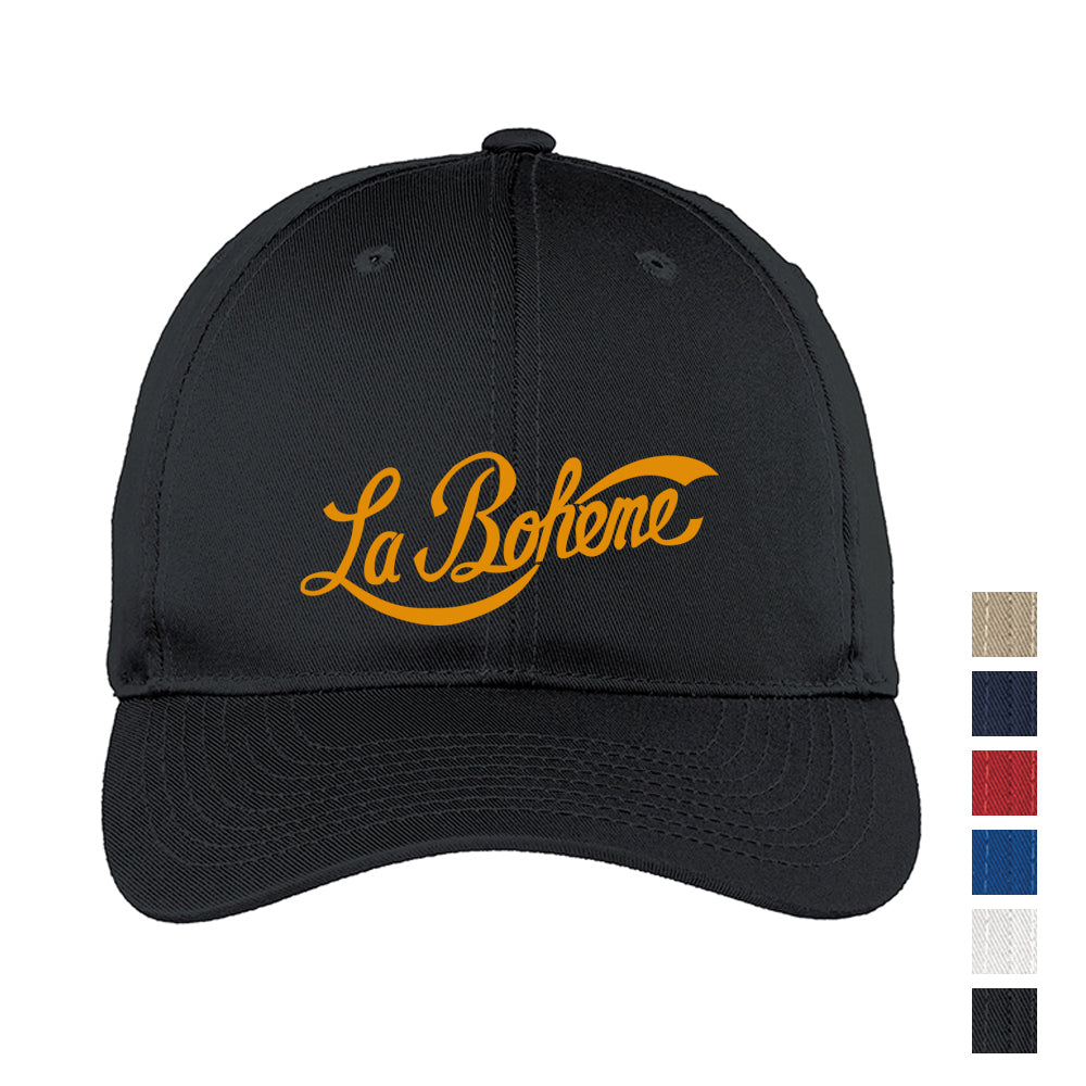 Port Authority Fine Twill Embroidered Cap – White