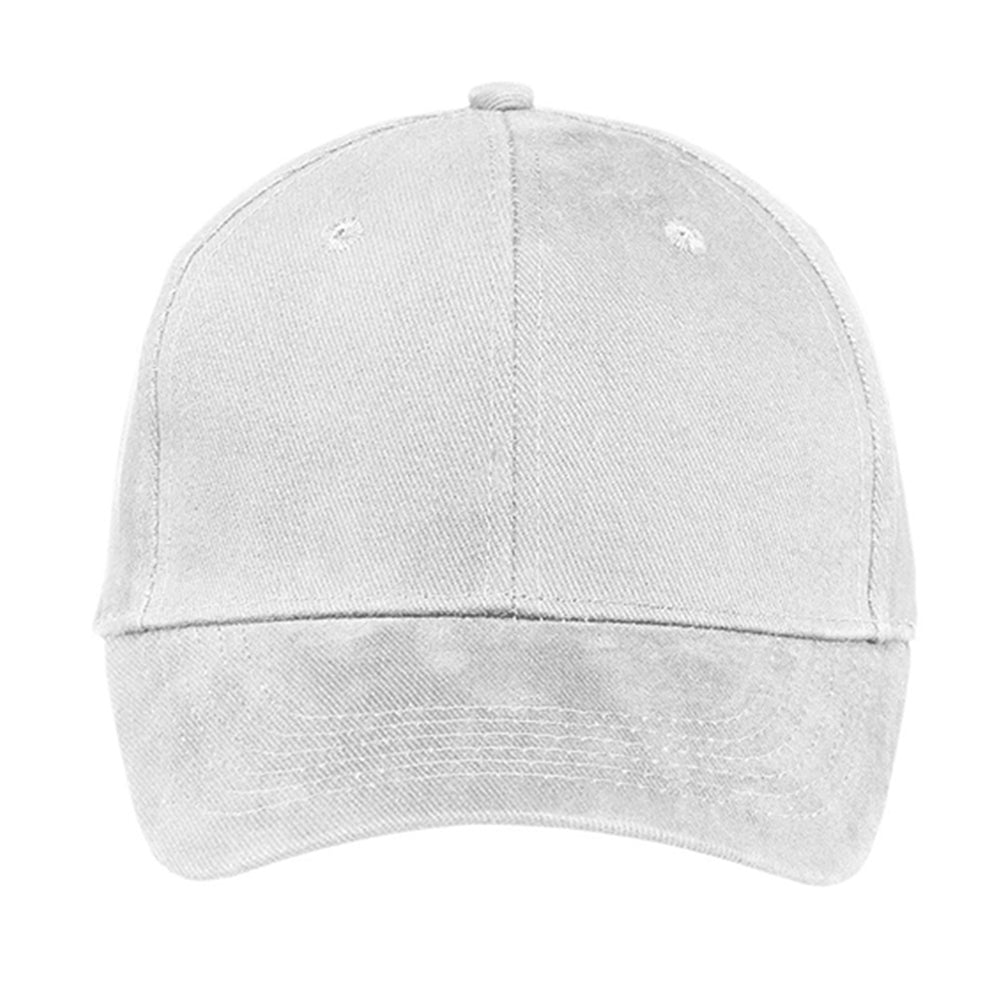 Port & Company - Brushed Twill Embroidered Cap - White