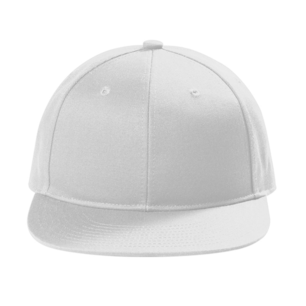 Port Authority Snapback Flat Bill Embroidered Cap - White