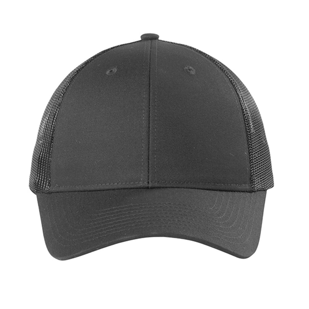 Port Authority Low-Profile Snapback Trucker Embroidered Cap - Grey Steel