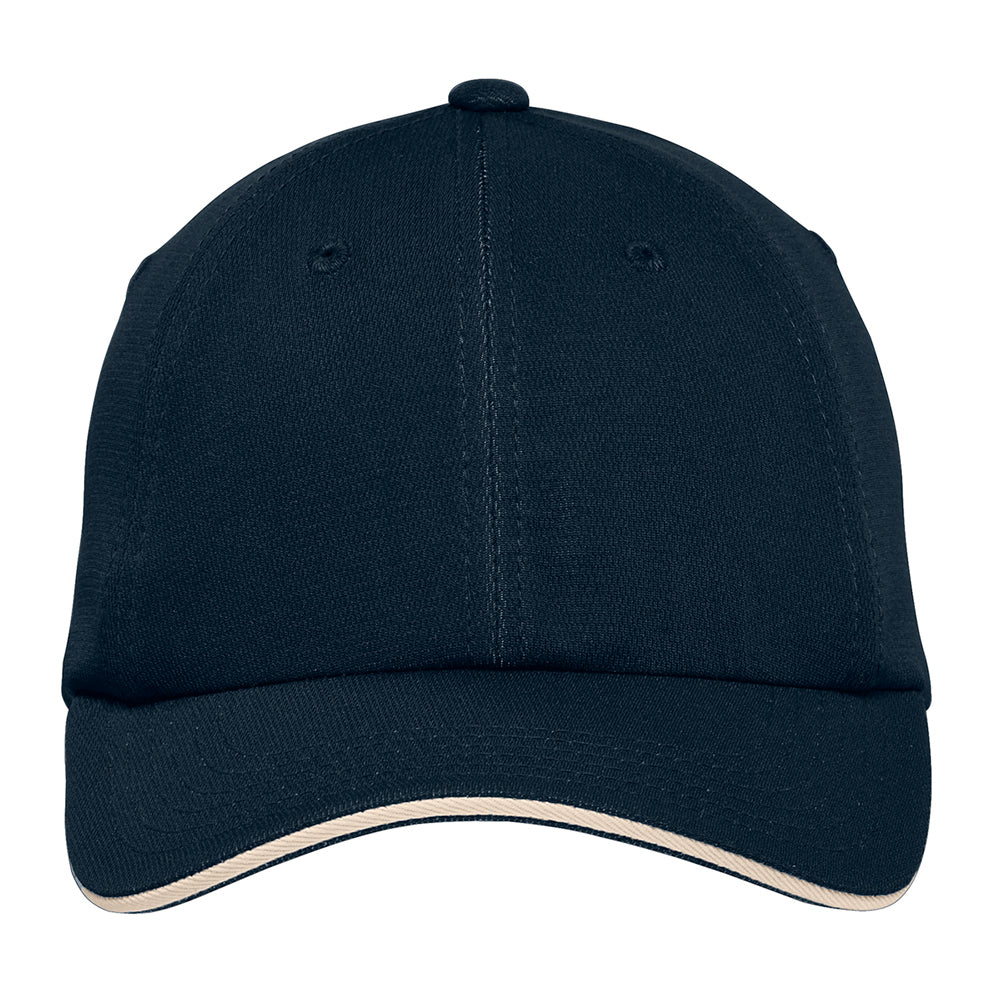 Port Authority Dry Zone Embroidered Cap - White/Classic Navy Blue