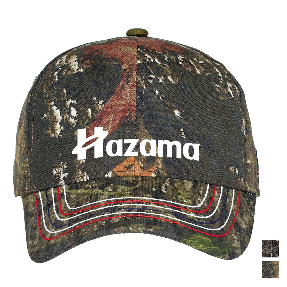 Port Authority Americana Contrast Stitch Camouflage Embroidered Cap - Mossy Oak New Break-Up Print (PMS PATTERNED)