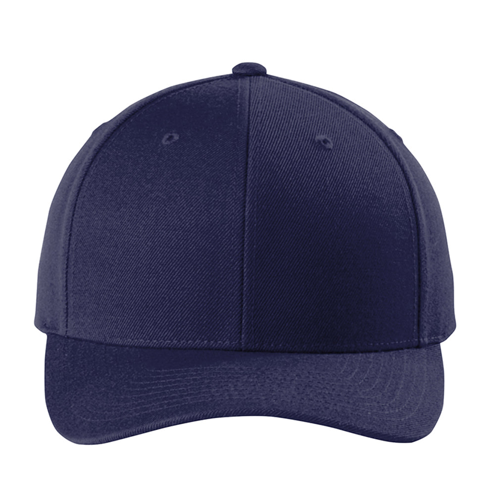 Sport-Tek Yupoong Curve Bill Snapback Embroidered Cap - True Navy Blue (PMS 533C)