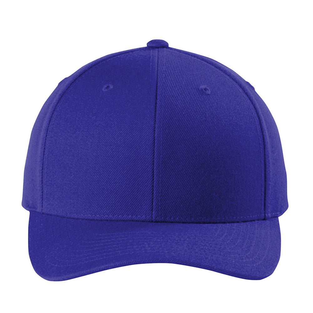 Sport-Tek Yupoong Curve Bill Snapback Embroidered Cap - True Royal Blue (PMS 7687C)