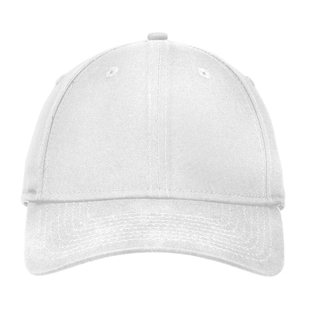 New Era - Adjustable Structured Embroidered Cap - White