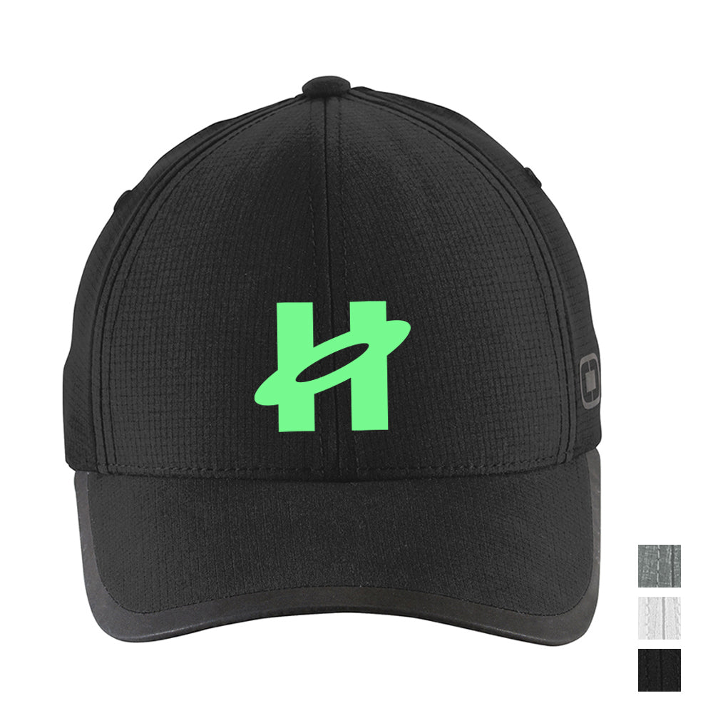 OGIO Flux Embroidered Cap - Blacktop (PMS BLACK C)