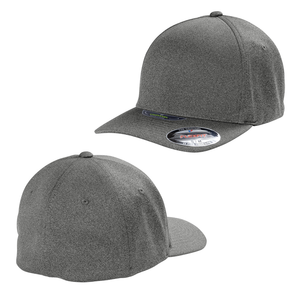 Port Authority Flexfit Melange Unipanel Embroidered Cap - Navy Blue