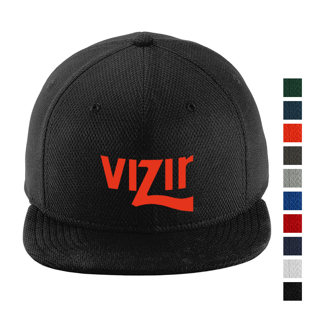 New Era Original Fit Diamond Era Flat Bill Snapback Embroidered Cap - Black