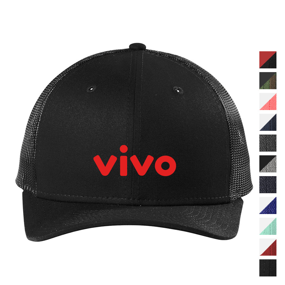 New Era Snapback Low Profile Trucker Embroidered Cap - Black