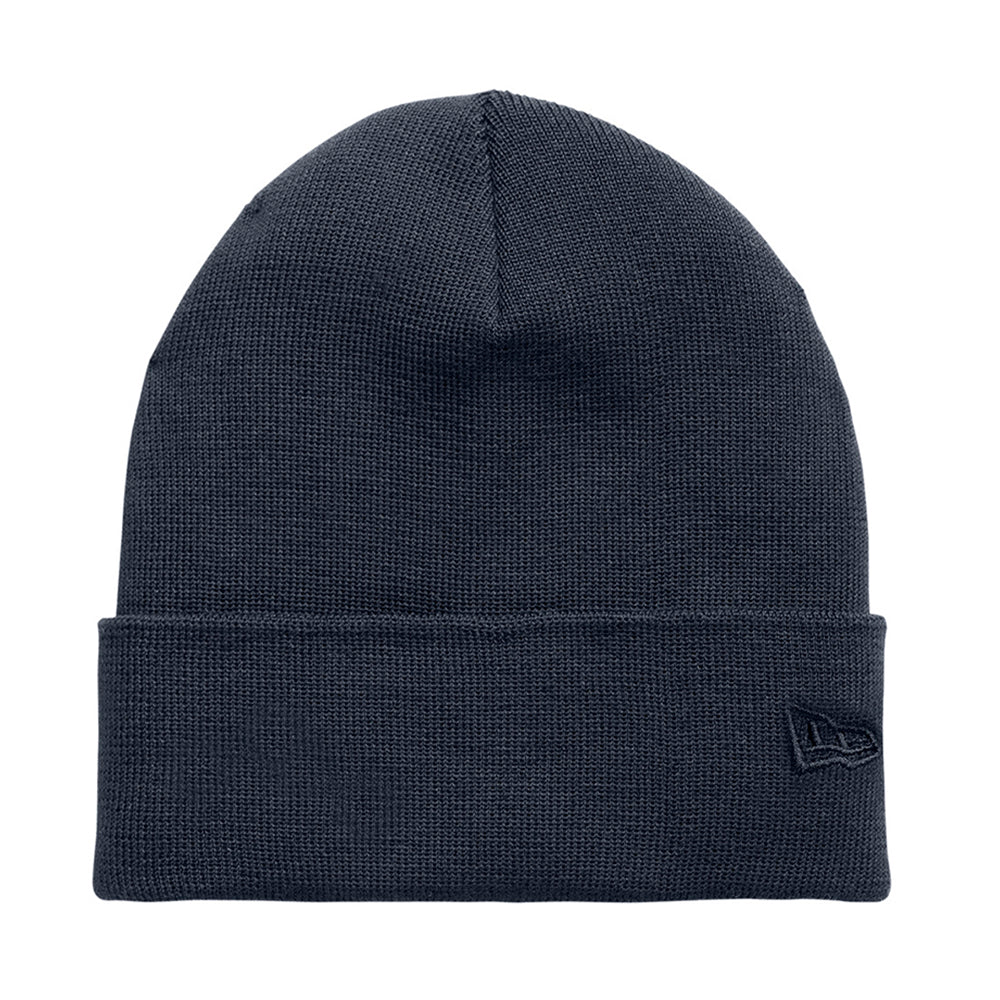 New Era Recycled Cuff Embroidered Beanie - Deep Navy Blue