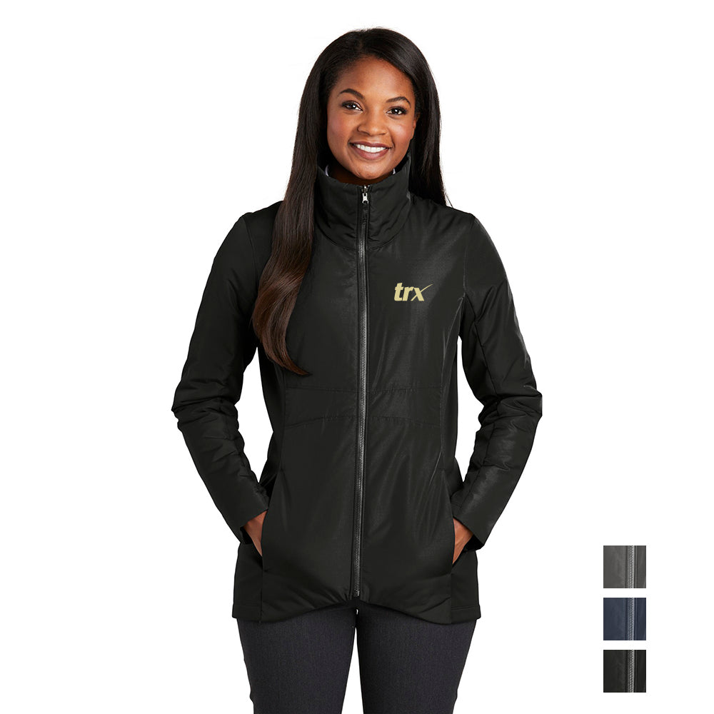 Port Authority Women's Collective Insulated Embroidered Jacket - Deep Black