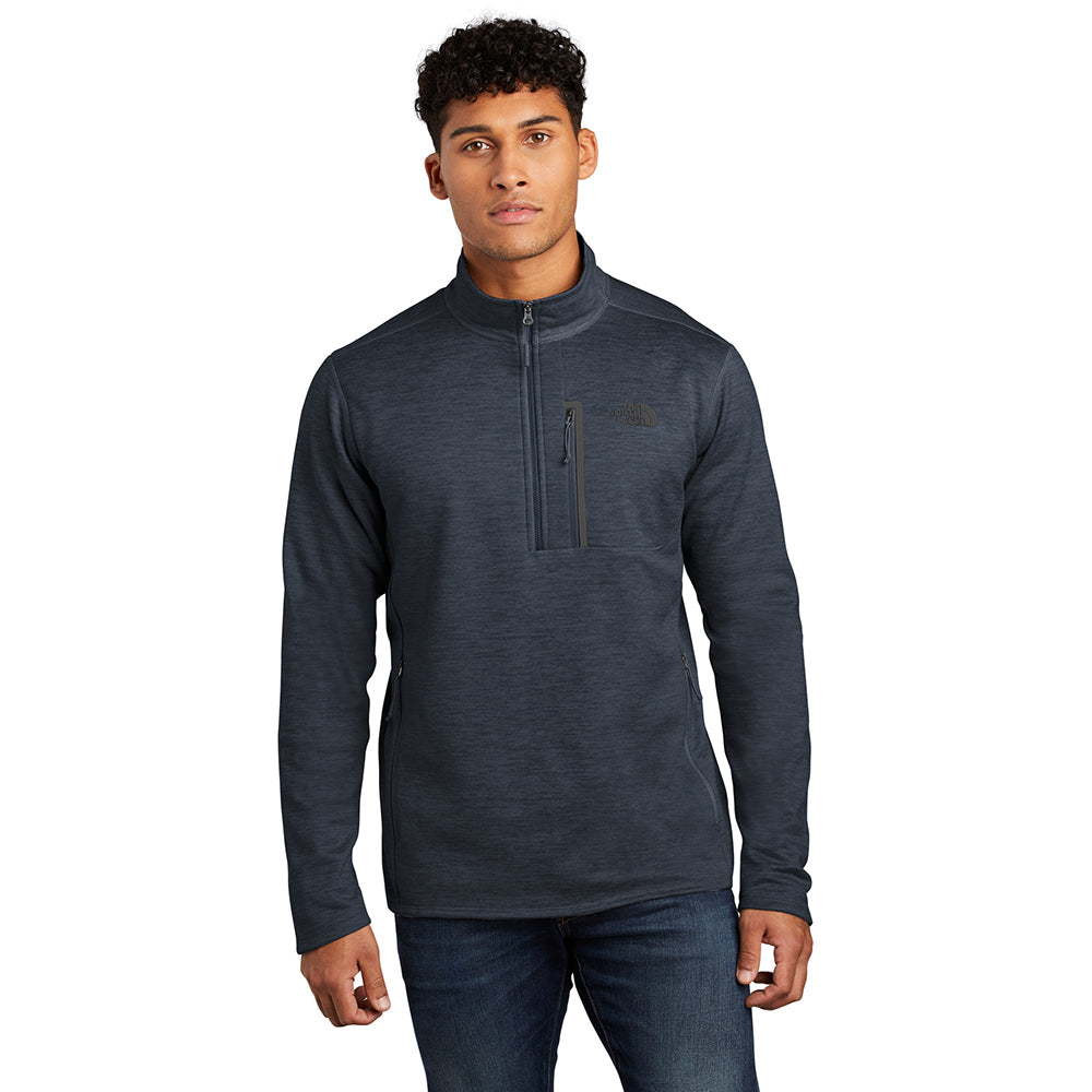 The North Face Skyline 1/2-Zip Embroidered Fleece - Urban Navy Blue Heather