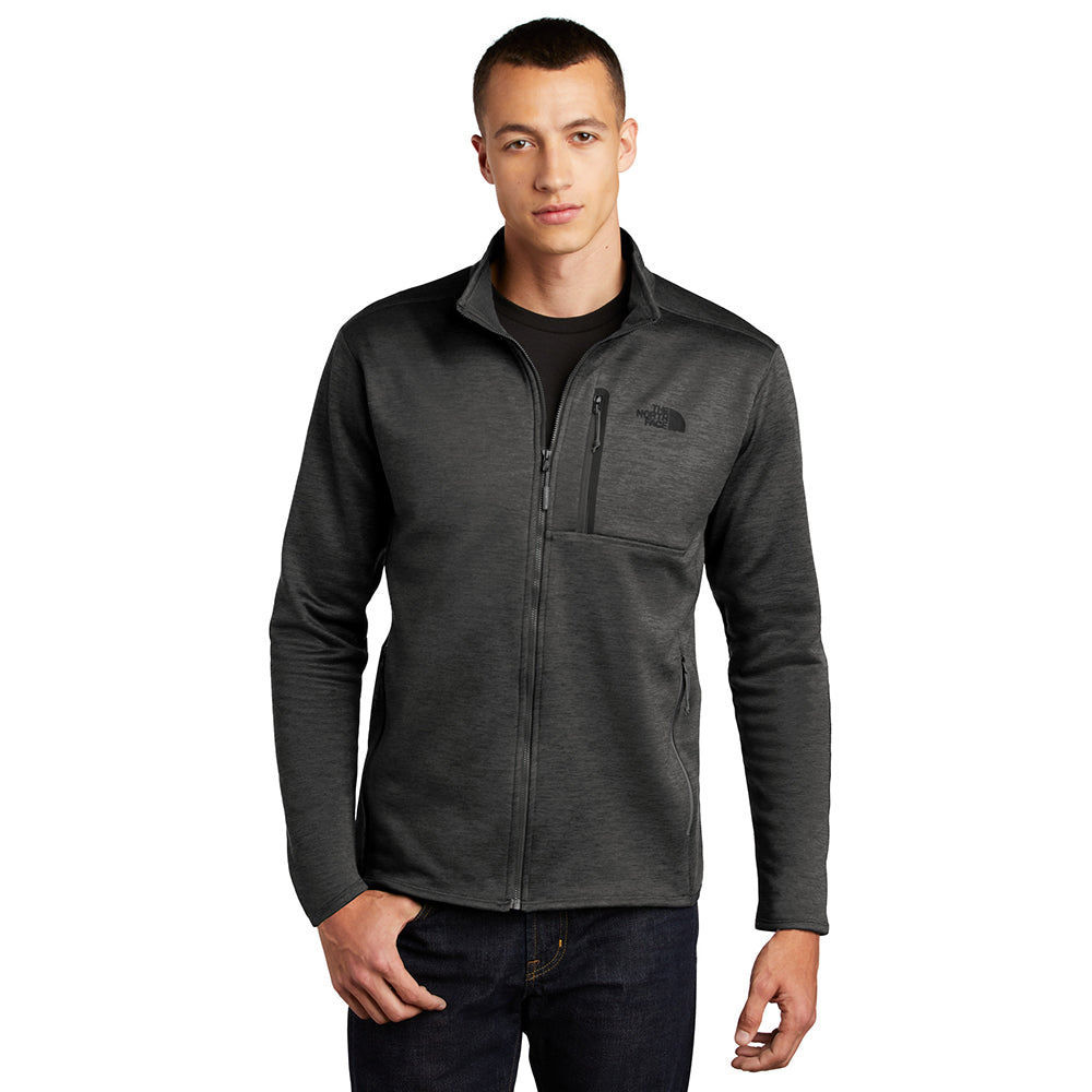 The North Face Skyline Full-Zip Fleece Embroidered Jacket - TNF Dark Grey Heather