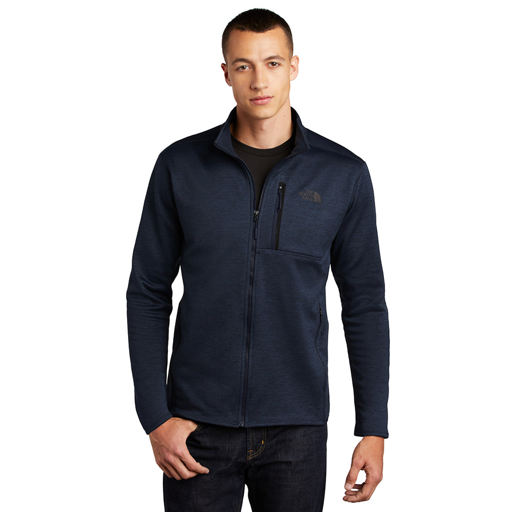The North Face Skyline Full-Zip Fleece Embroidered Jacket - Urban Navy Blue Heather