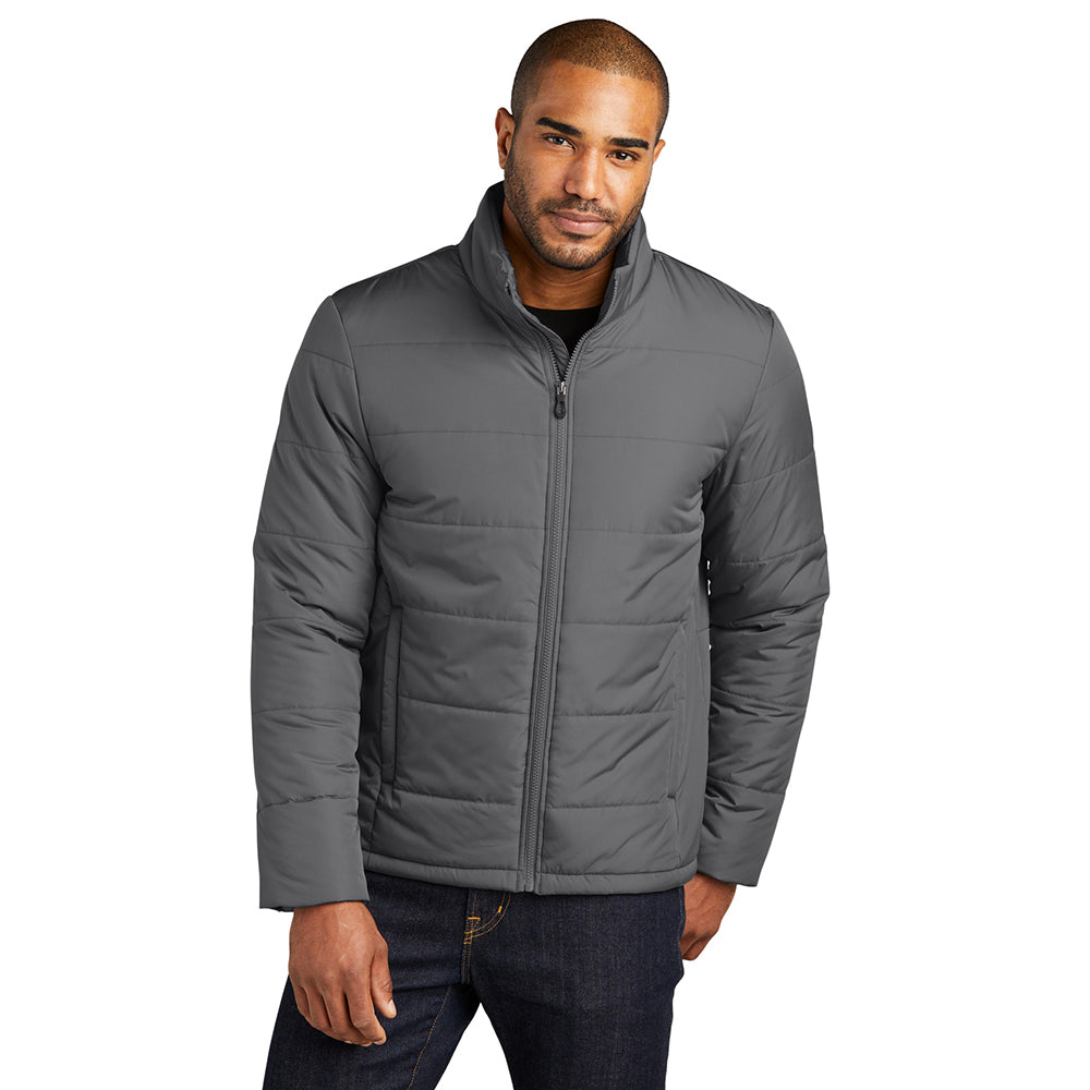 Port Authority Puffer Embroidered Jacket - Shadow Grey