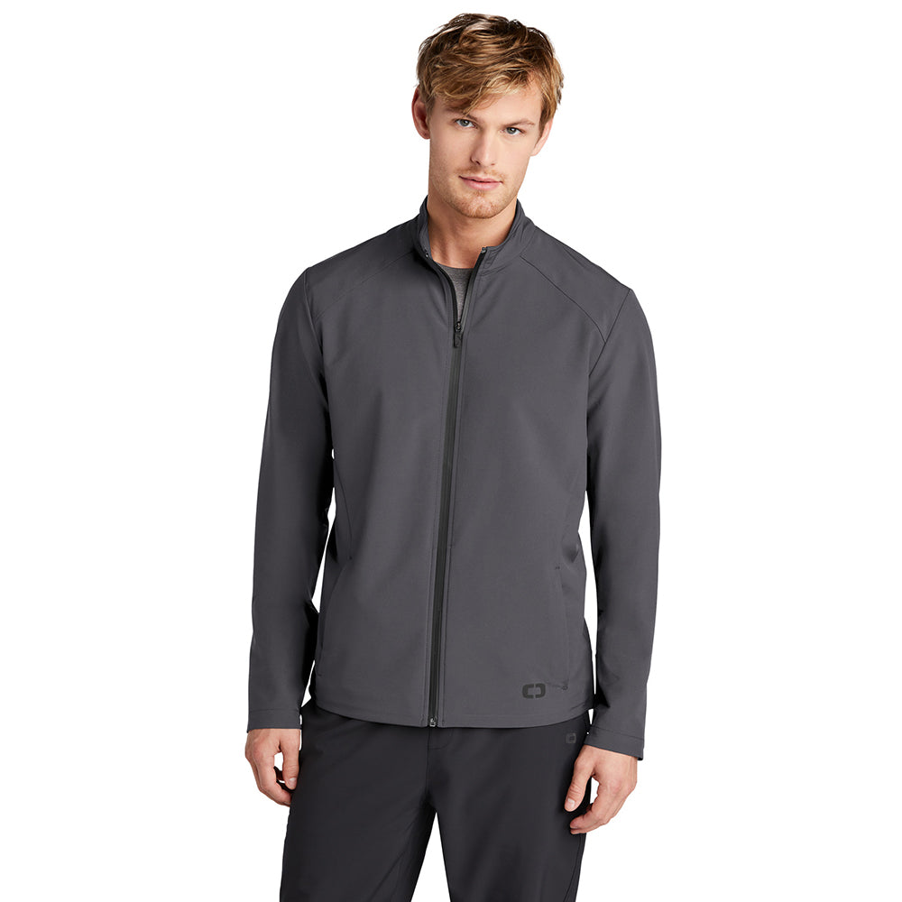 OGIO Connection Embroidered Full-Zip - Tarmac Grey