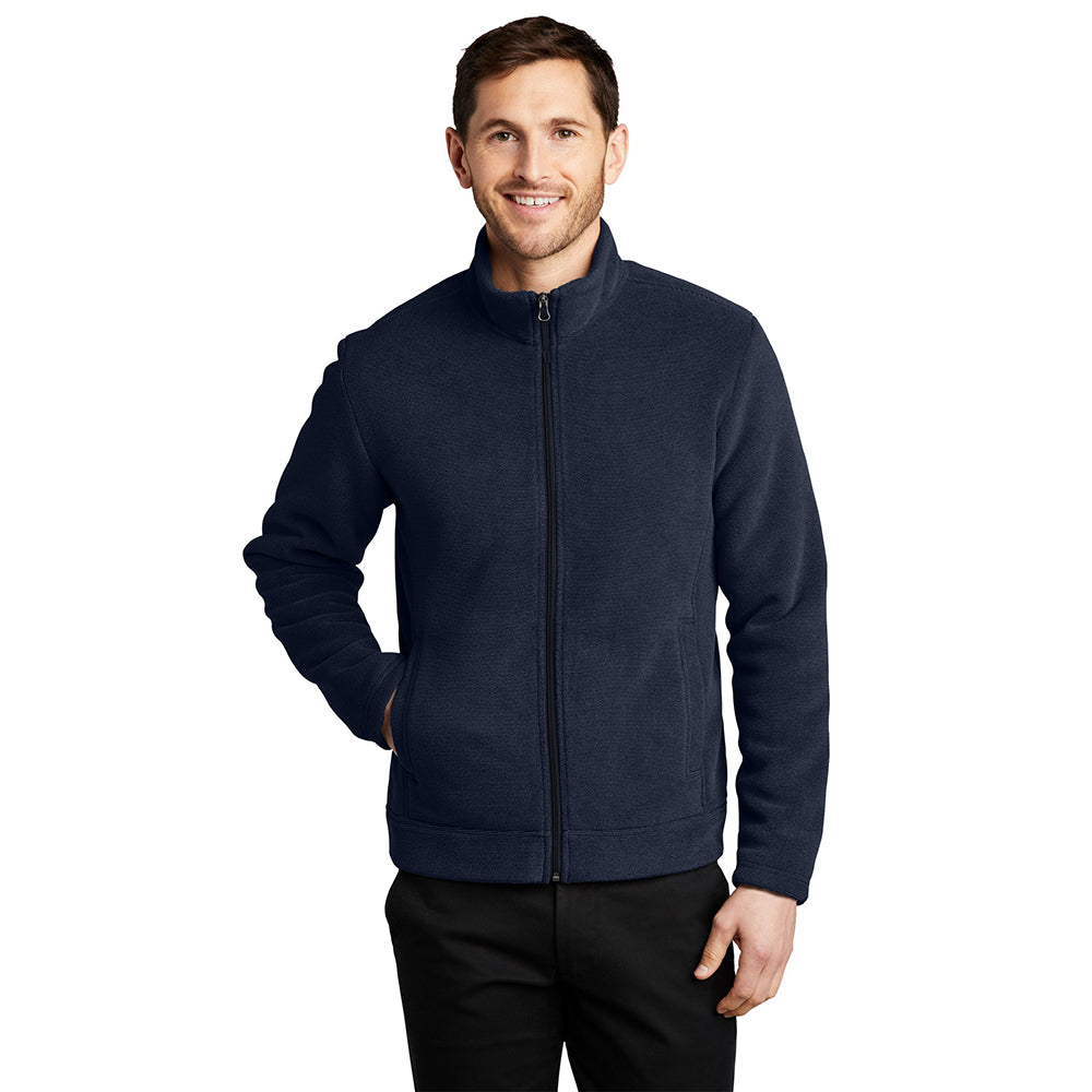 Port Authority Ultra Warm Brushed Fleece Embroidered Jacket - Insignia Blue/River Blue Navy