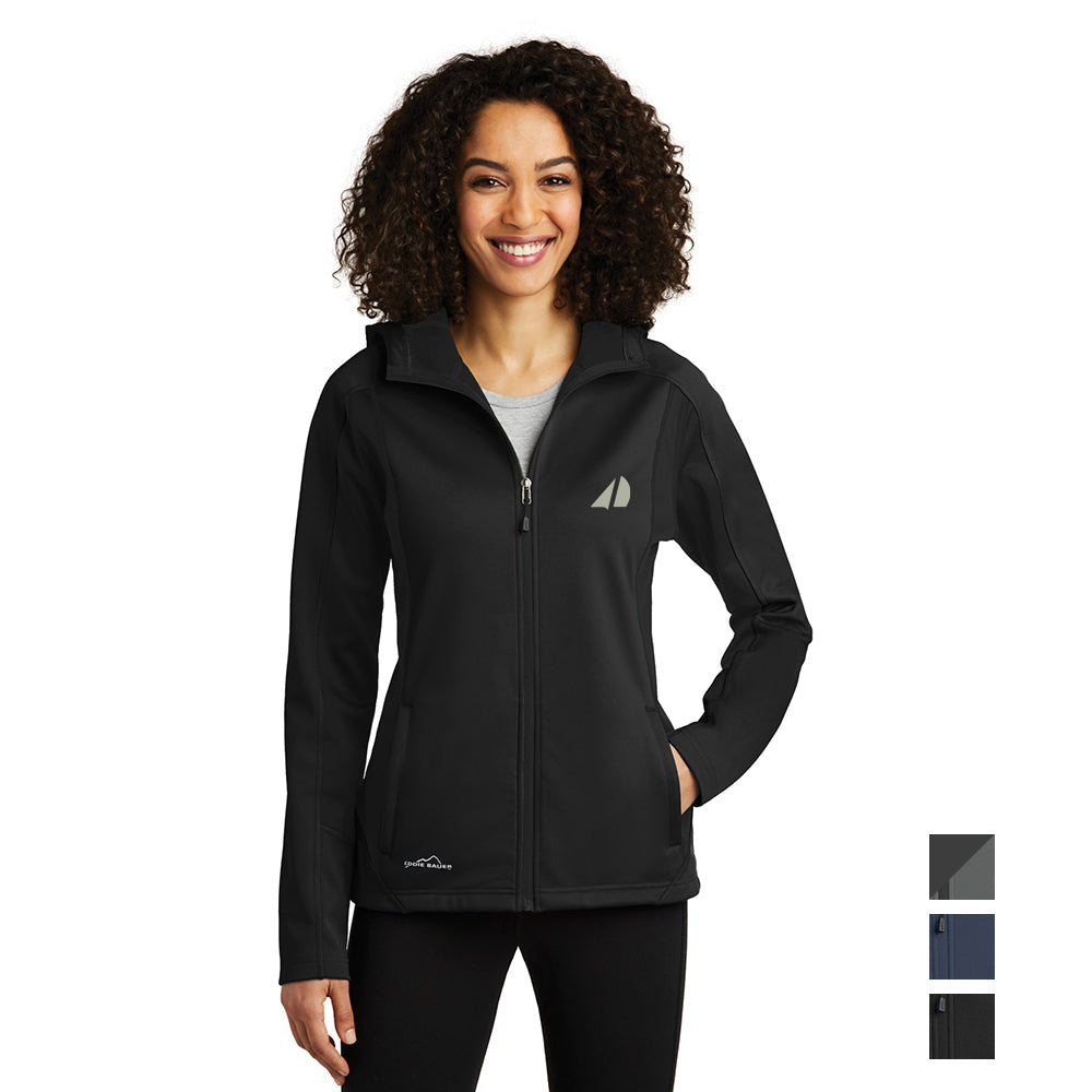 Eddie Bauer Women's Trail Soft Shell Embroidered Jacket - Black/Black