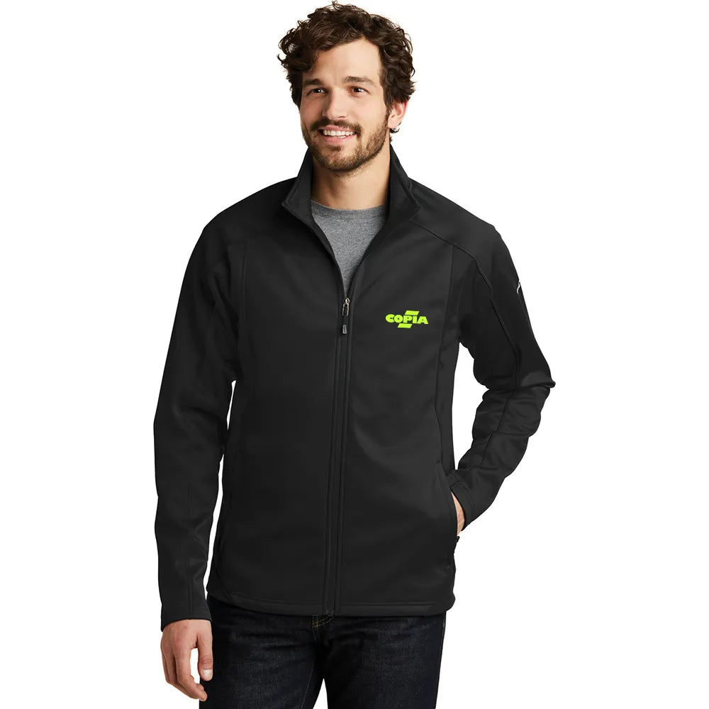 Eddie Bauer Trail Soft Shell Embroidered Jacket - Black/Black