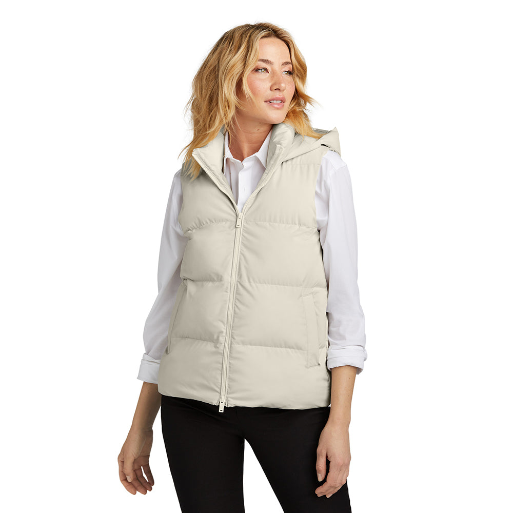 Mercer+Mettle Women’s Puffy Embroidered Vest - Birch White