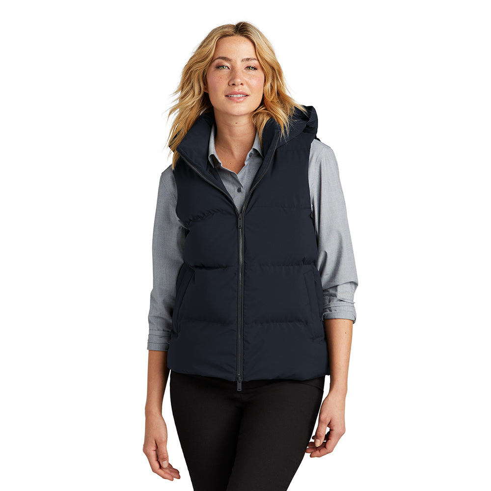 Mercer+Mettle Women’s Puffy Embroidered Vest - Night Navy Blue