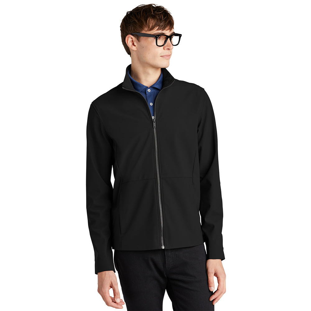 Mercer+Mettle Faille Embroidered Soft Shell - Deep Black