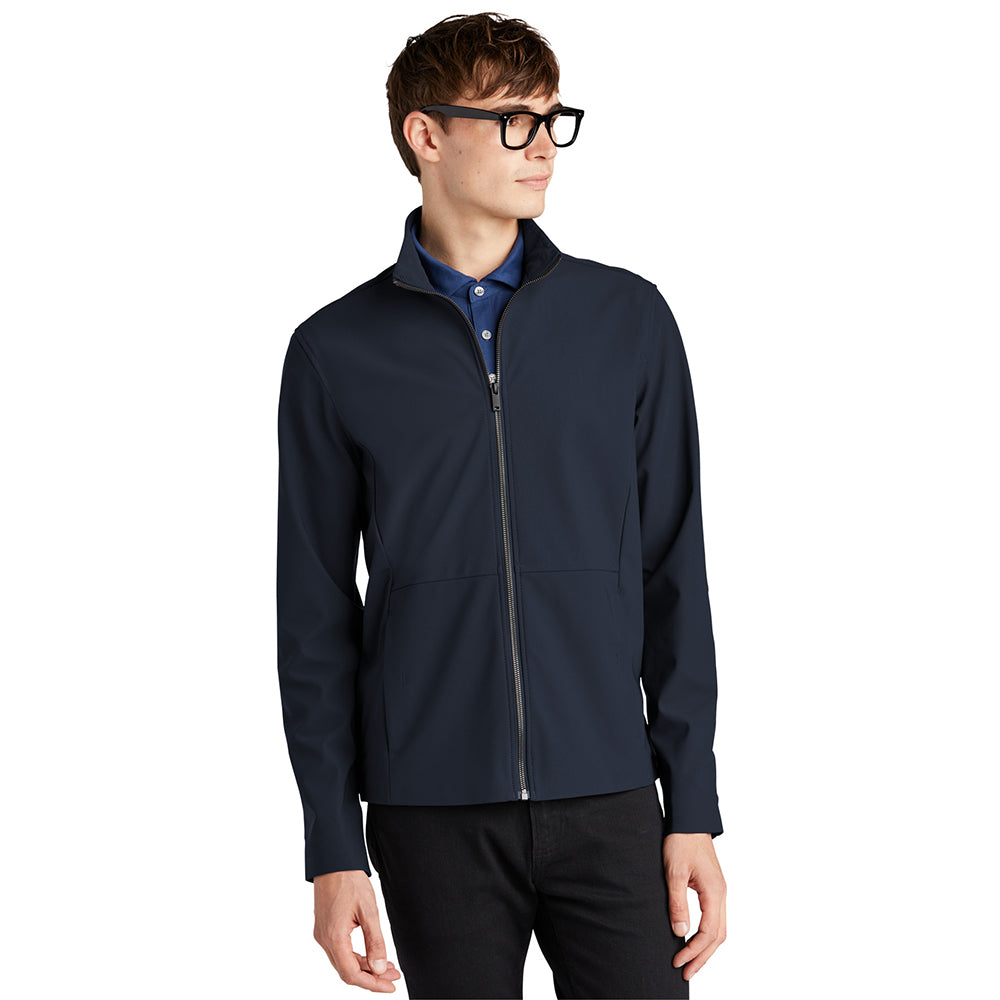 Mercer+Mettle Faille Embroidered Soft Shell - Night Navy Blue