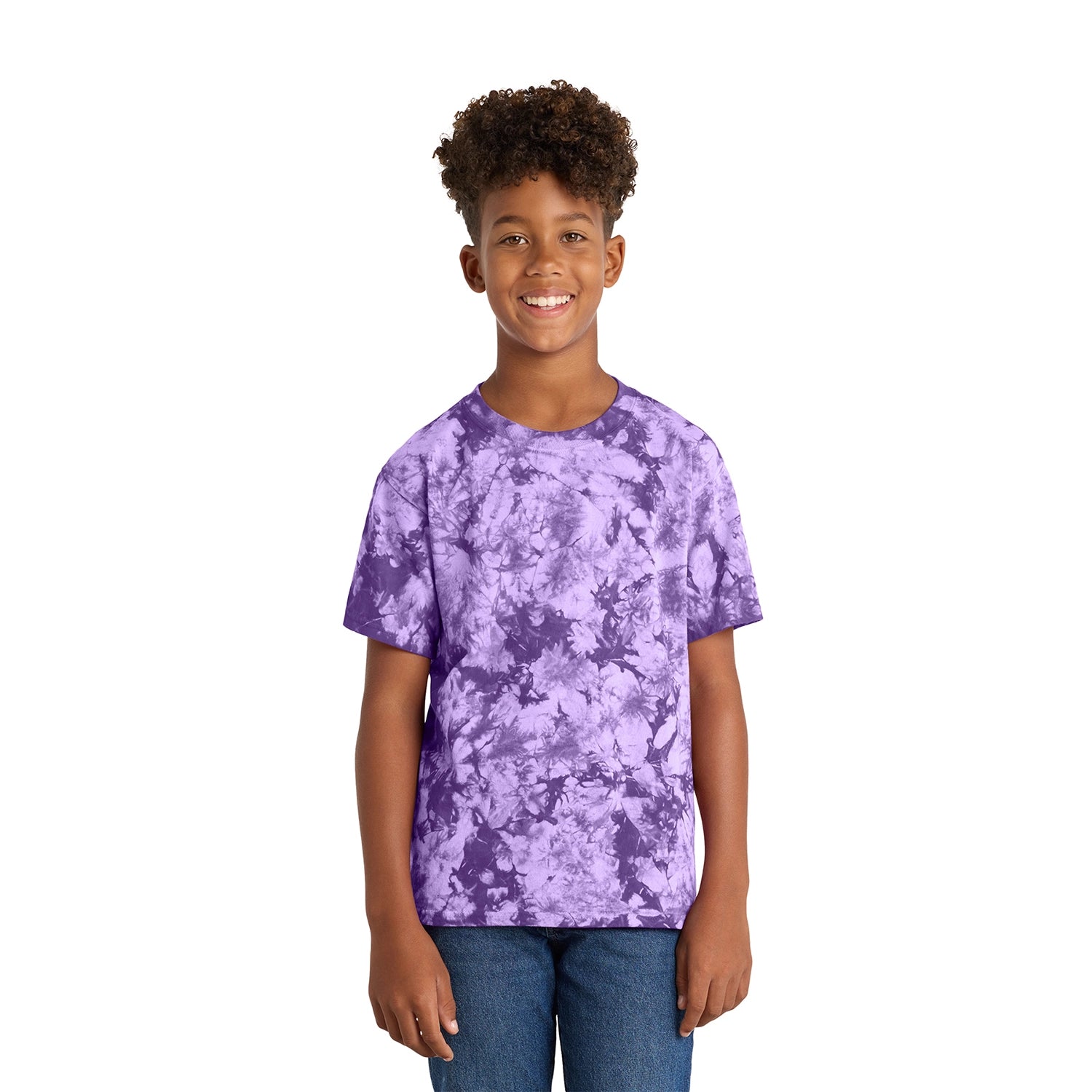 Port & Co Decorated Youth Crystal TieDye Tee