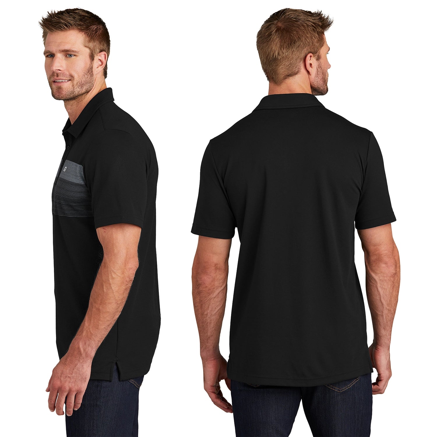 TravisMathew Coastal Chest Stripe Embroidered Polo