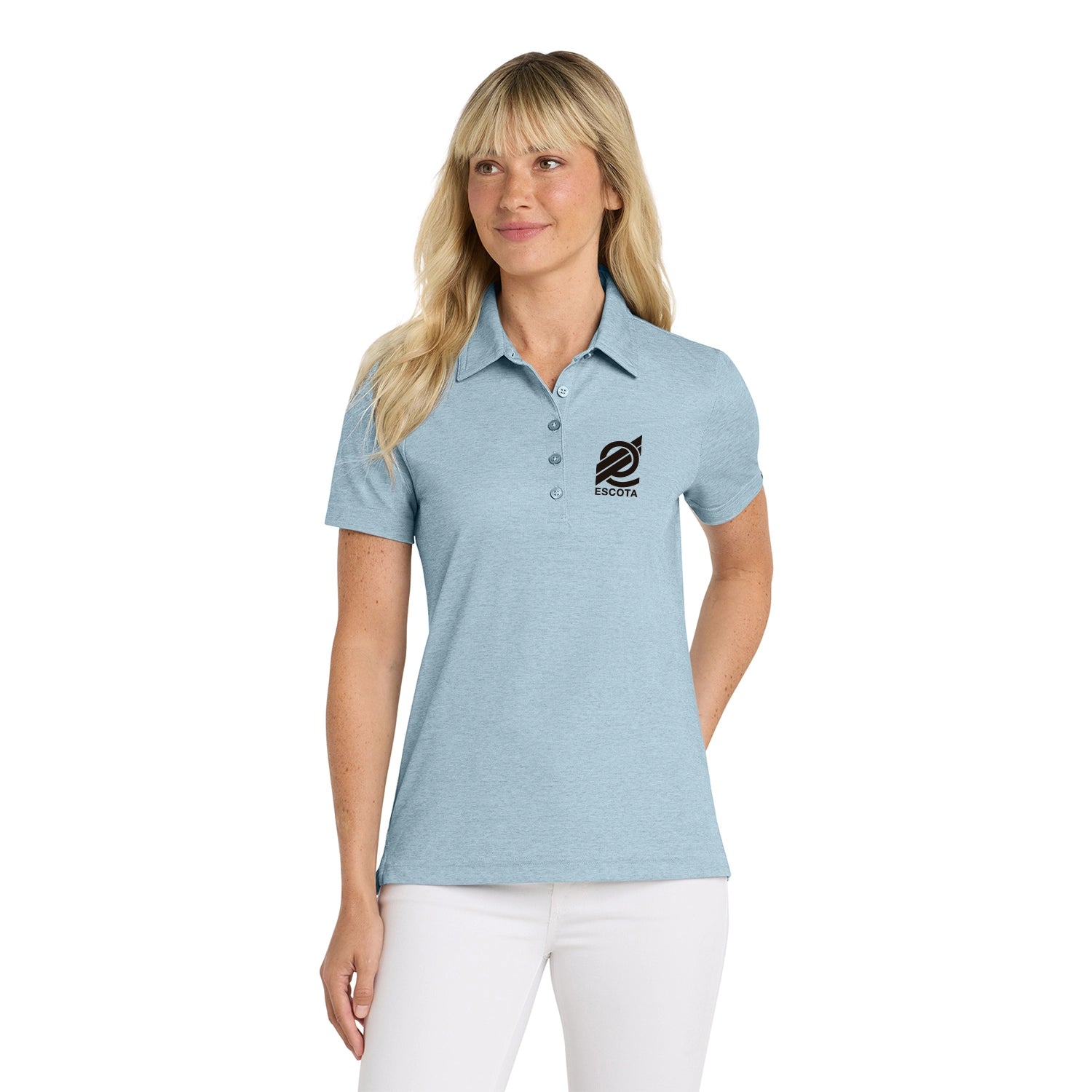 TravisMathew Women's Oceanside Heather Embroidered Polo