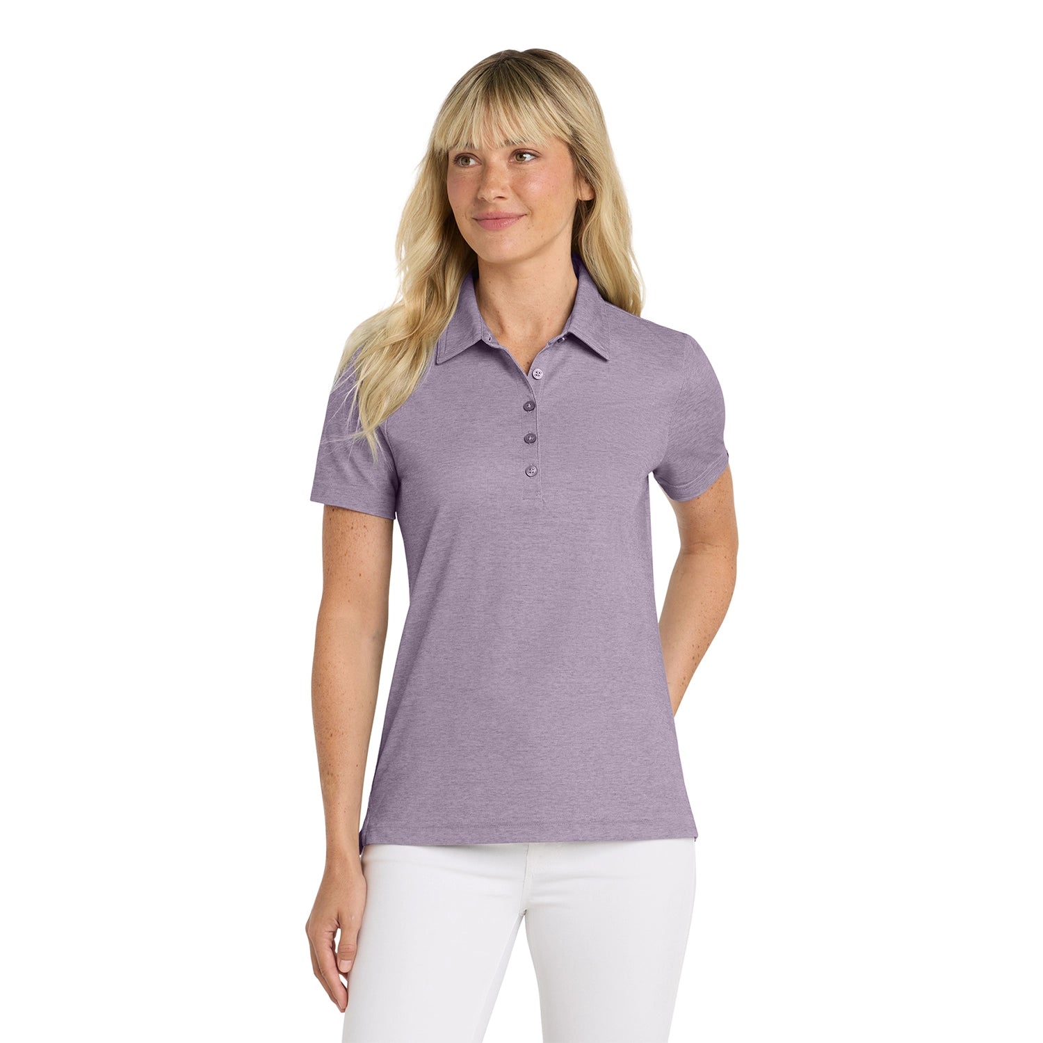 TravisMathew Women's Oceanside Heather Embroidered Polo