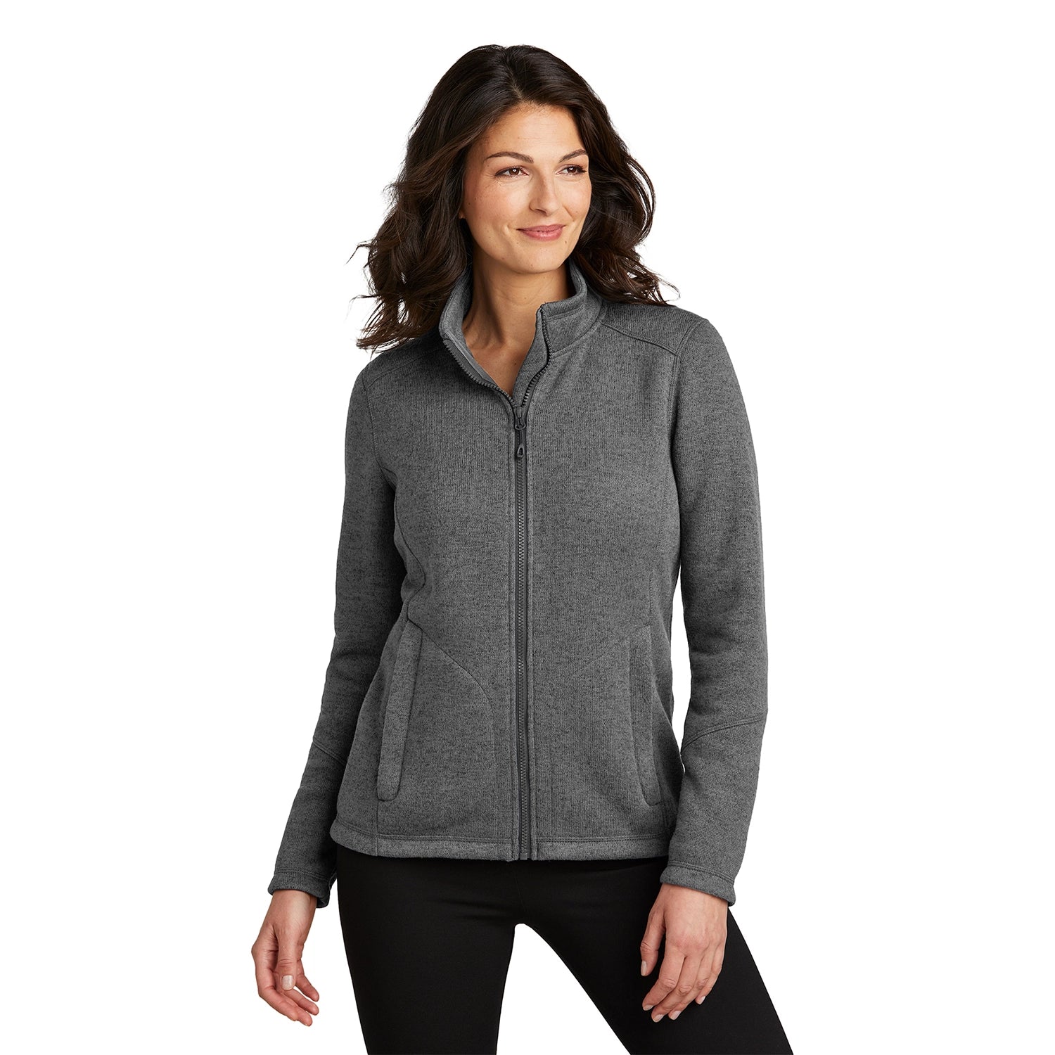 Port Authority Women's Arc Sweater Fleece Embroidered Jacket