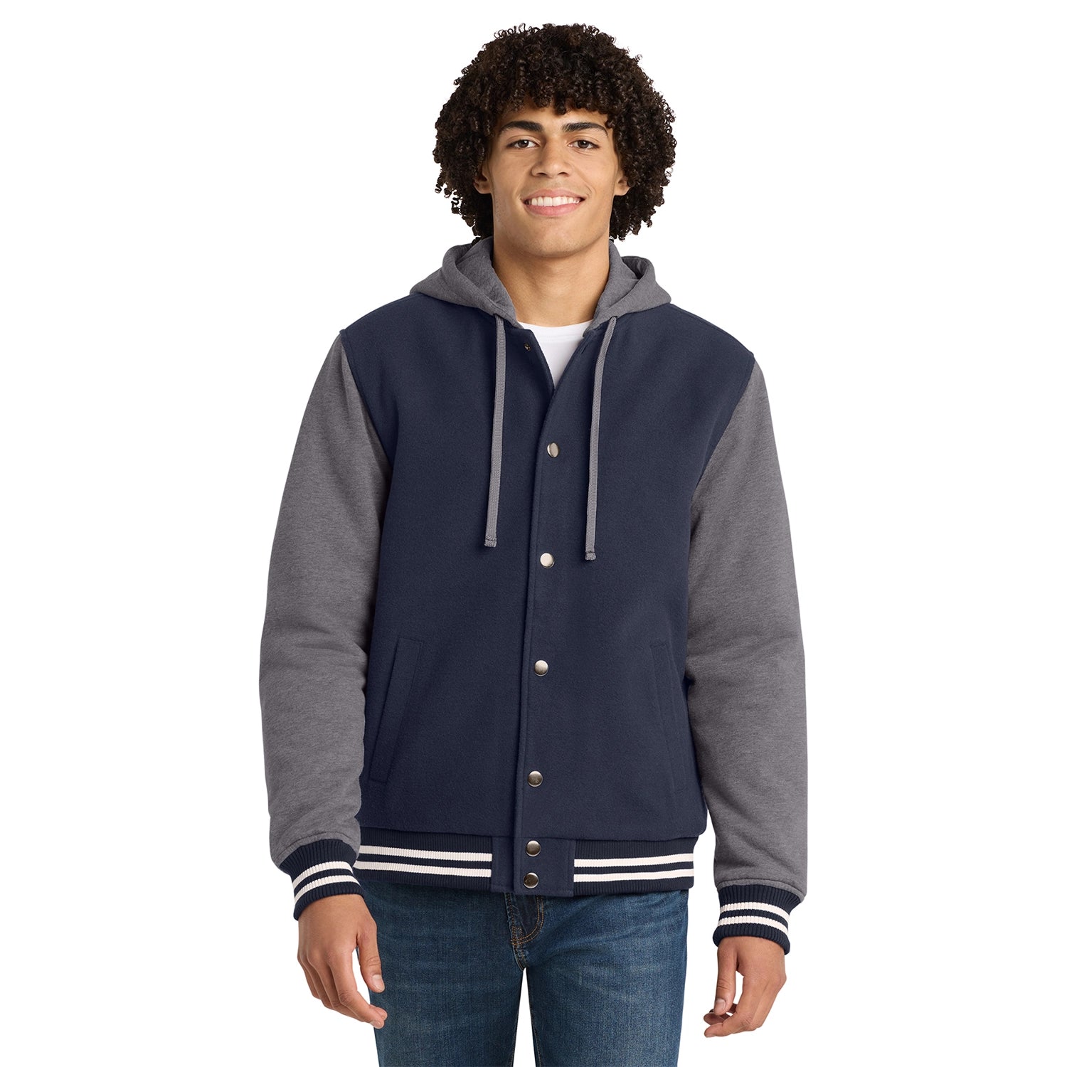 SportTek Insulated Letterman Embroidered Jacket